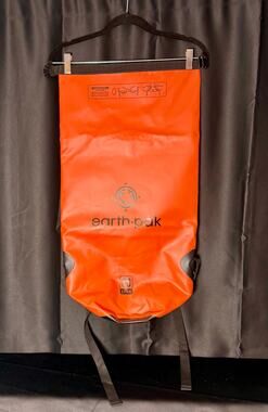 Earth Pak 30L Waterproof Dry Bag Backpack Orange Roll Top Kayak Camping Hiking